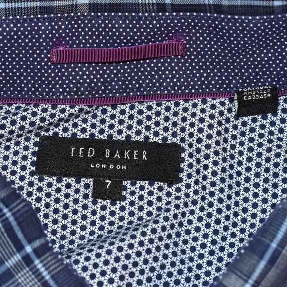Ted Baker Casual Long‎ Sleeve Button Up Shirt Sz 7 - Picture 3 of 4
